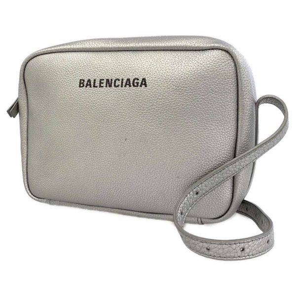 1 Balenciaga Shoulder Bag Leather Camera Bag Silver