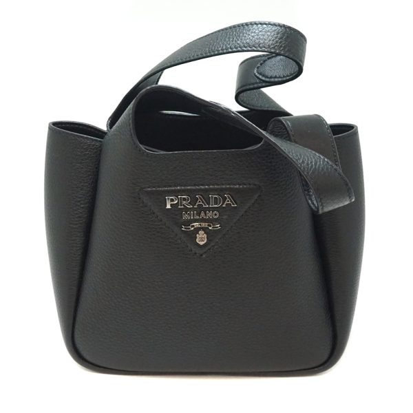 1 Prada Dino Soft Handbag Mini Black