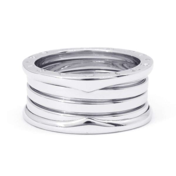 1 Bvlgari Ring B zero1 3 Band K18WG White Gold