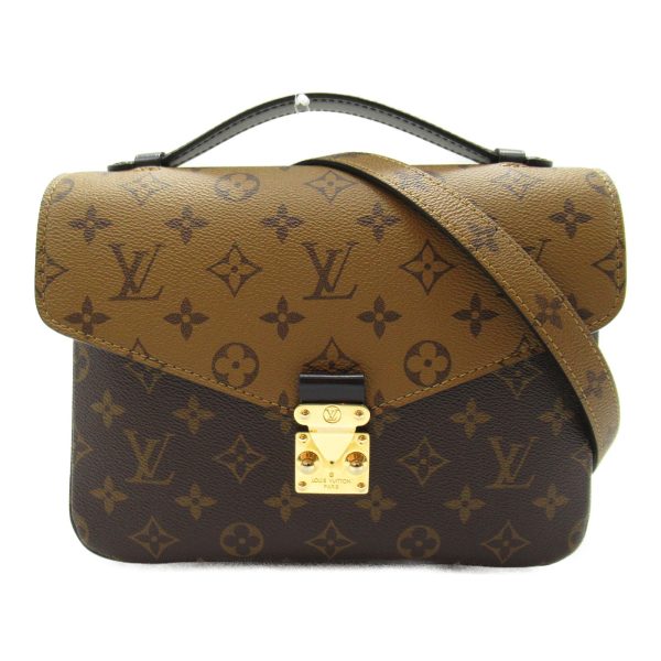 1 Louis Vuitton Pochette Metis MM Shoulder Bag Brown