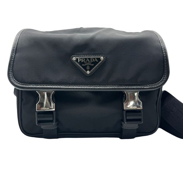 1 Prada Crossbody Shoulder Bag Nylon Black