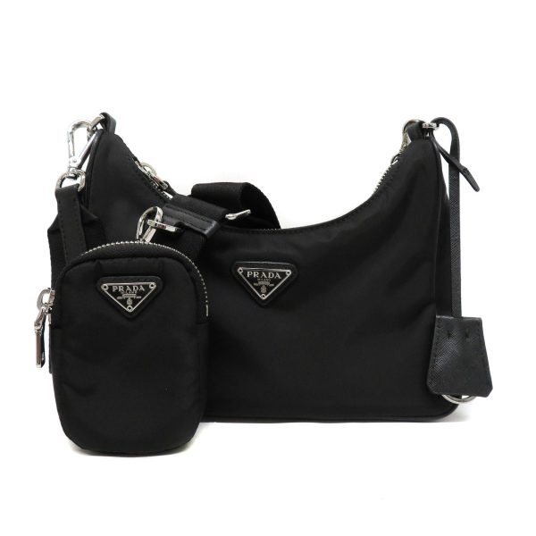 1 Prada Reedition 2005 Nylon Shoulder Bag Black