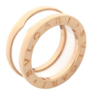 1 Bulgari Ring B zero1 2 Band Ring K18PG Gold