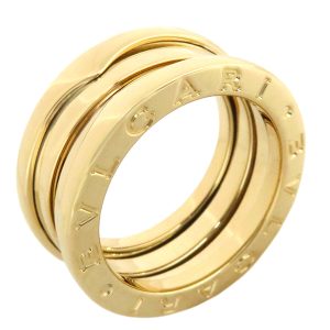 1 Bulgari Ring B zero1 3 Band Ring K18YG Gold