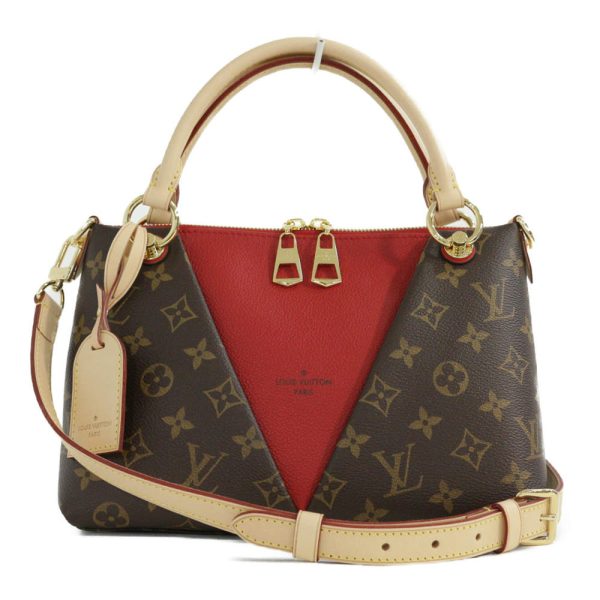 1 Louis Vuitton Monogram V Tote BB 2way Shoulder Bag Calf Leather Brown