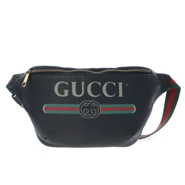 1 Gucci Leather Belt Bag Web Stripe Black