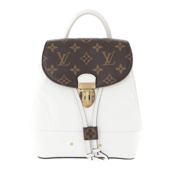 1 Louis Vuitton Monogram Vernis Hot Spring Backpack White Brown