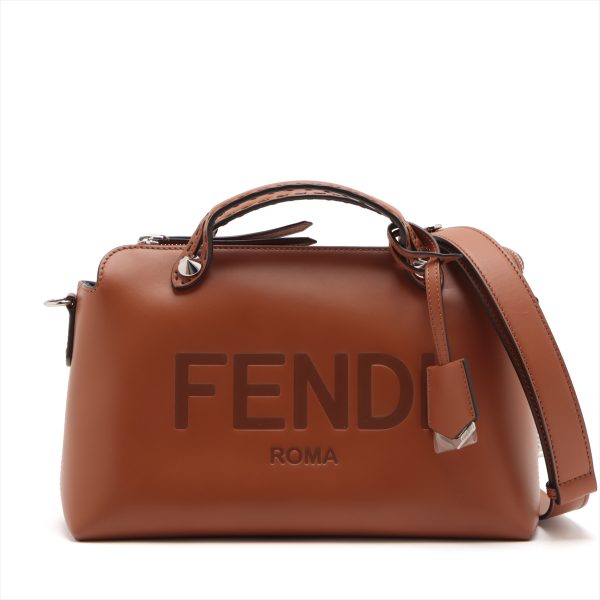 1 Fendi Medium Leather Shoulder Bag Crossbody Brown