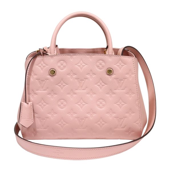 1 Louis Vuitton Montaigne Bb Handbag Monogram Empreinte Pink