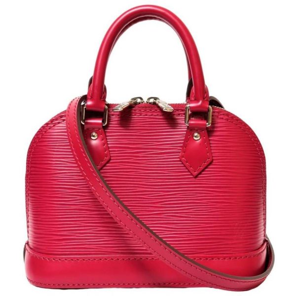 1 Louis Vuitton Nano Alma Shoulder Bag Epi Leather Fuchsia