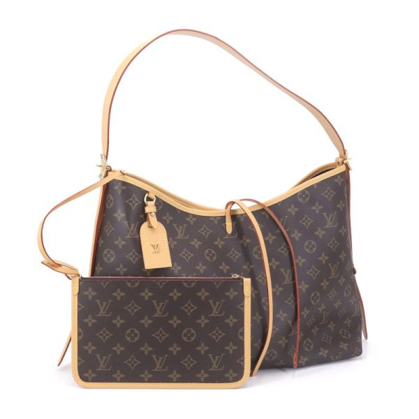 1 Louis Vuitton Carryall NM MM Monogram Shoulder Bag Brown