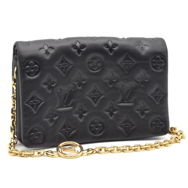 1 Louis Vuitton Pochette Lamb Leather Noir Black