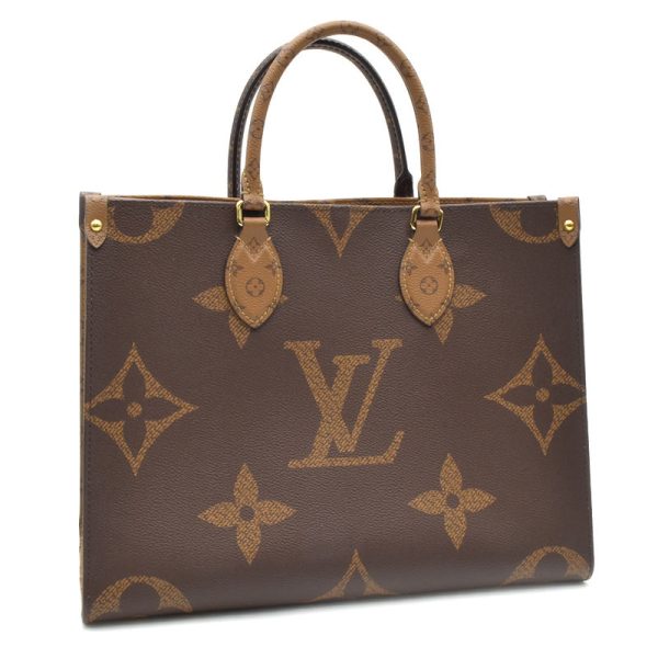 1 Louis Vuitton On the Go MM Monogram Reverse Handbag Brown