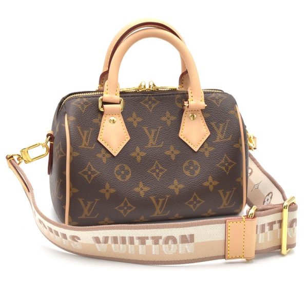 1 Louis Vuitton Speedy Bandouliere 20 Monogram Mini Shoulder Bag Brown