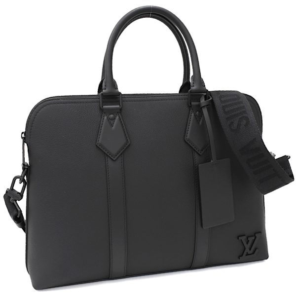 1 Louis Vuitton Takeoff Briefcase 2way Business Bag Noir Black