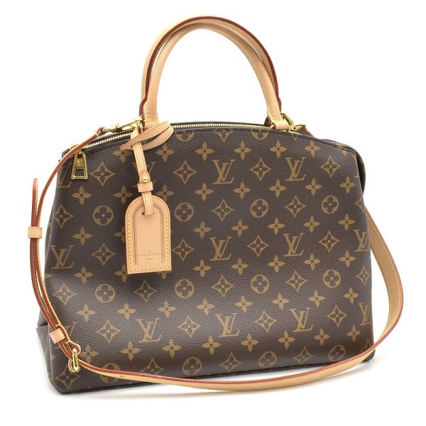 1 Louis Vuitton Grand Palais MM Monogram Shoulder Bag Brown