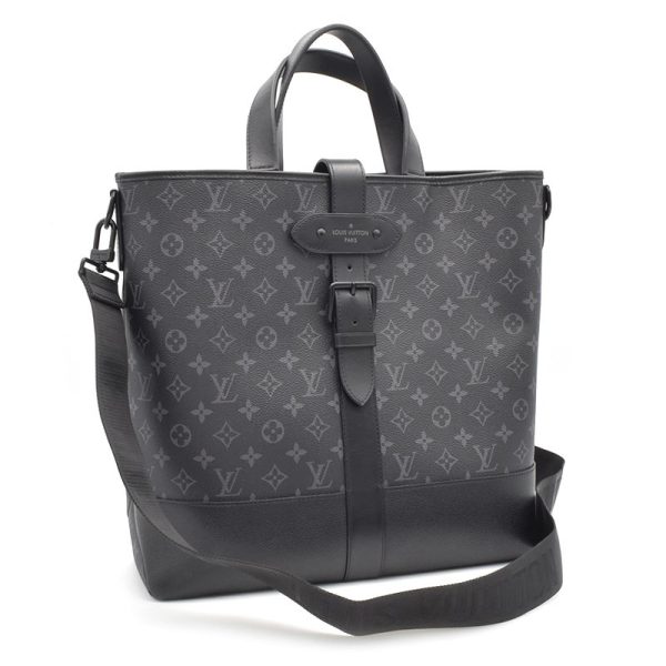 1 Louis Vuitton Saumur Tote Monogram Eclipse Shoulder Bag Black