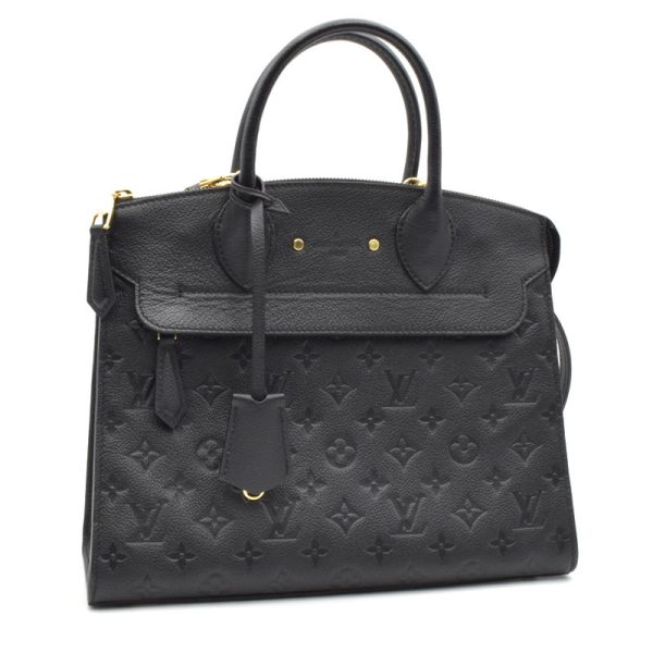 1 Louis Vuitton Pont Neuf GM Monogram Empreinte Leather Handbag Noir Black