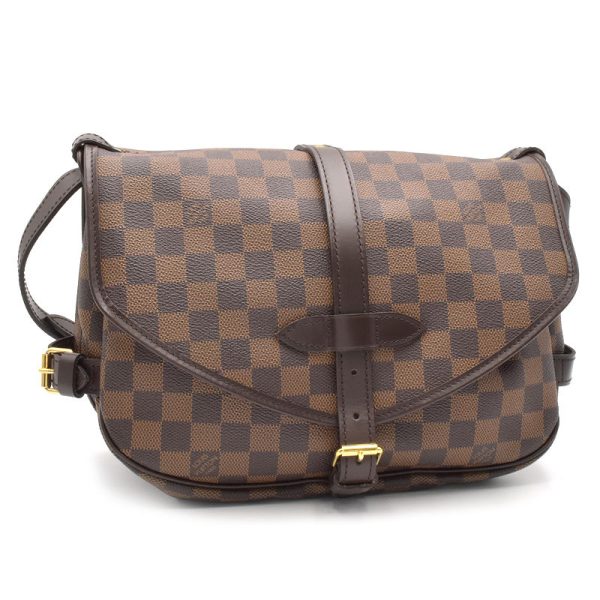 1 Louis Vuitton Saumur 30 Damier Ebene Shoulder Bag Brown