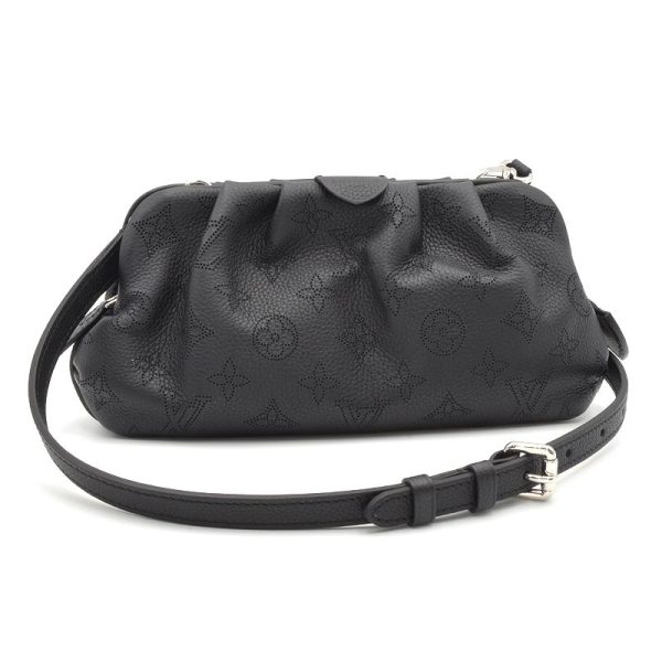 1 Louis Vuitton Scala Mini Mahina Leather Crossbody Bag Noir Black