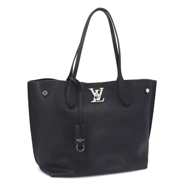 1 Louis Vuitton Rock Me Go Calf Leather Tote Bag Noir Black