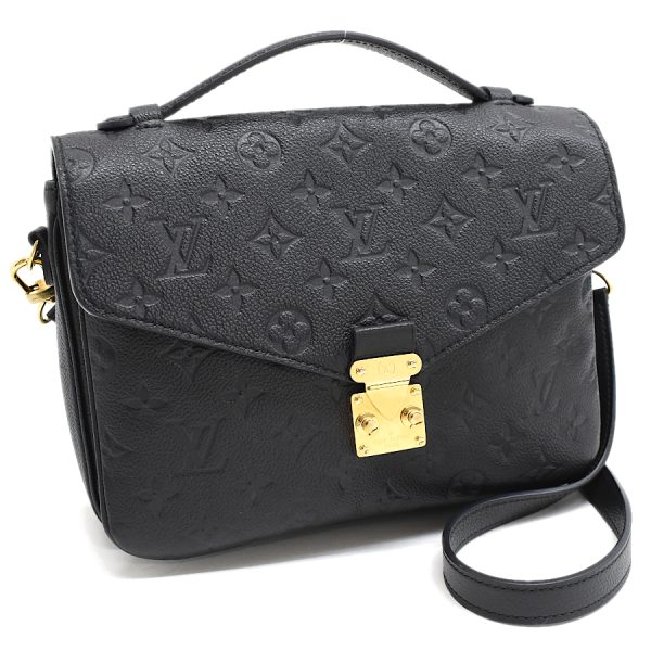 1 Louis Vuitton Pochette Metis MM 2way Handbag Noir Black