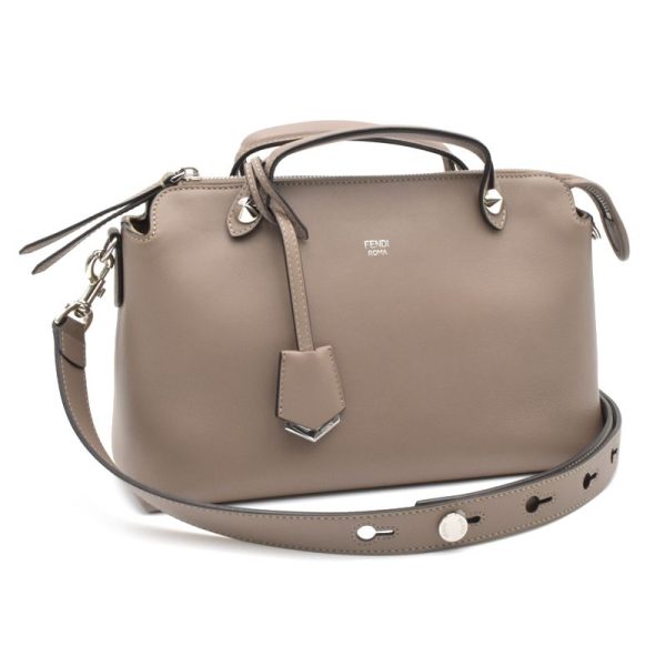 1 Fendi By The Way Medium Boston Bag Leather Beige