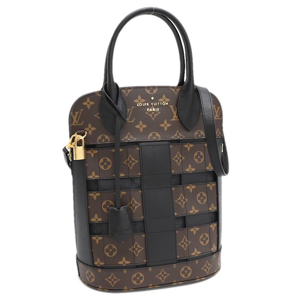 1 Louis Vuitton Tressage Tote Monogram Shoulder Bag Brown