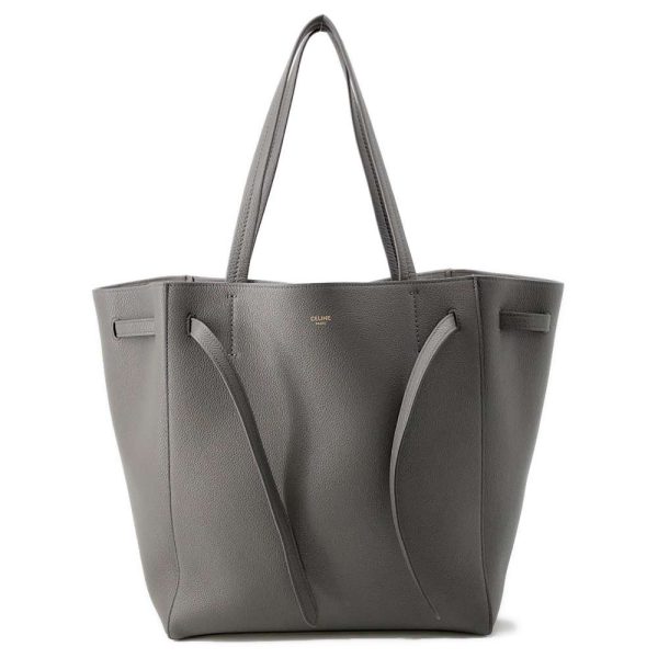 1 Celine Cabas Phantom Small Tote Bag Leather Gray