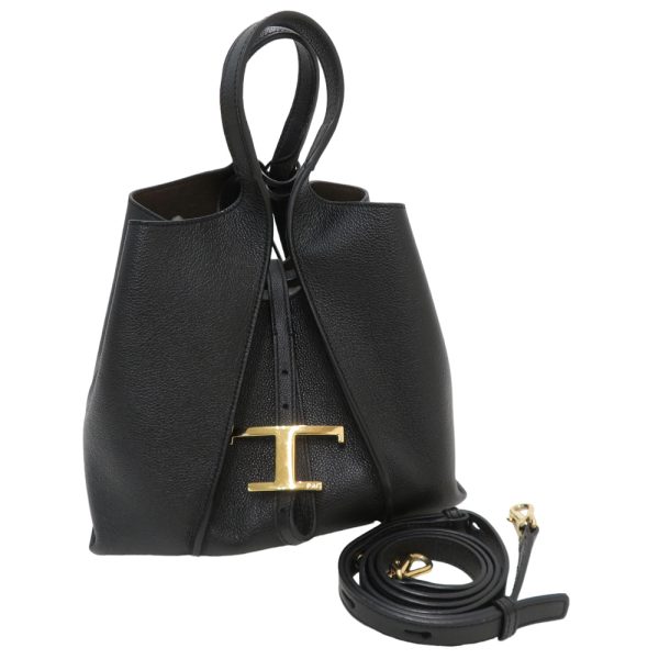 1 Tods T Timeless Mini Shoulder Bag Black