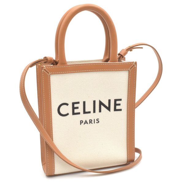 1 Celine Mini Birdicabas Cotton Calfskin Natural Tan