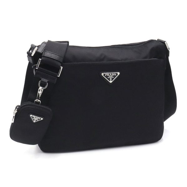 1 Prada Shoulder Bag Nylon Nero Black