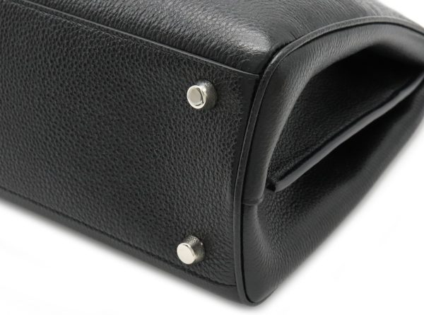 12010364 2 GUCCI Zumi Small Top Leather Shoulder Bag Black