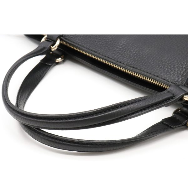 12190826 3 GUCCI Soho Interlocking G Leather Shoulder Bag Black