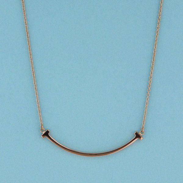 1240001039617 1 Tiffany Co T Smile Pendant Necklace 750 Brand Jewelry