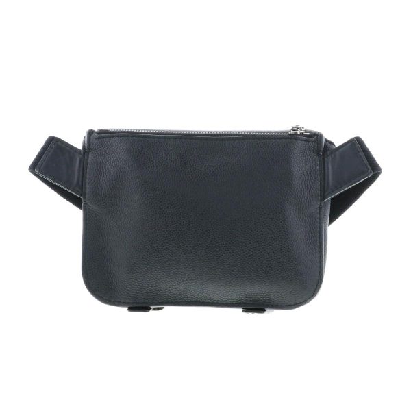 1240002019080 3 Loewe Military Bum Bag Shoulder Messenger Bag Black Leather