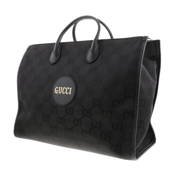 1240002020978 2 Gucci Off the Grid Tote Bag 2way GG Nylon Leather Black