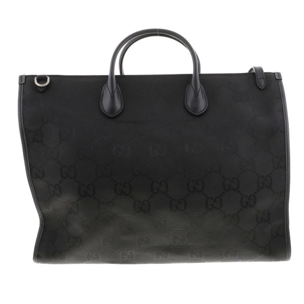 1240002020978 4 Gucci Off the Grid Tote Bag 2way GG Nylon Leather Black