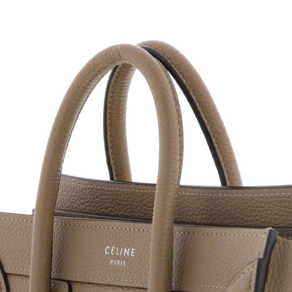 1240002021266 3 Celine Luggage Nano Shopper Bag Hand Shoulder Messenger Bag Beige