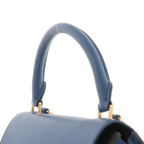 1240002021347 3 Celine Trapeze 2way Shoulder Messenger Bag Blue Color Block