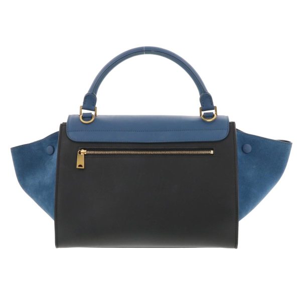 1240002021347 4 Celine Trapeze 2way Shoulder Messenger Bag Blue Color Block