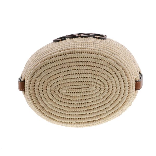 1240003005915 4 1 Loewe Beehive Anagram Basket Bag Natural Tan Shoulder Bag RS Raffia