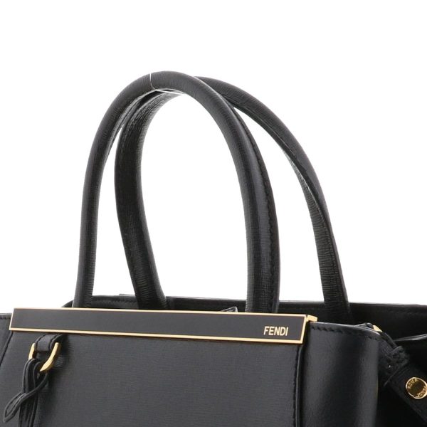 1240003005988 3 Fendi Petit Toujours Handbag Black 2way Bag Gold Hardware