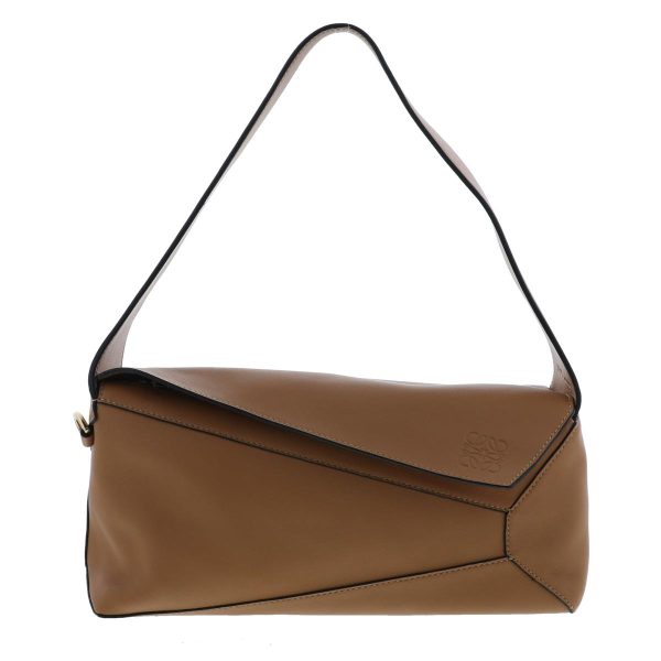 1240004025163 1 Loewe Brown Puzzle Hobo Shoulder Bag Messenger Bag