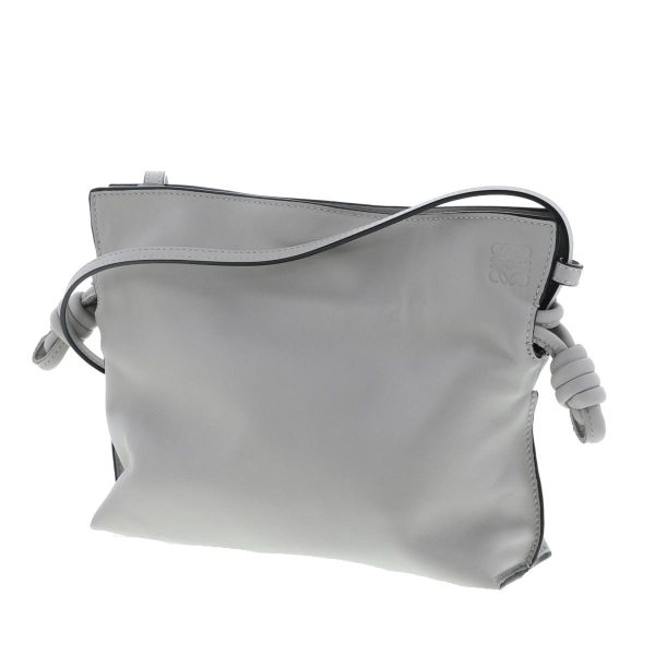 1240004025166 2 Loewe Flamenco Clutch Mini Bag Shoulder Messenger Bag Gray