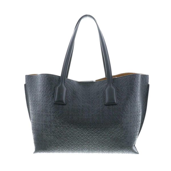 1240004027683 1 Loewe Anagram T Shopper Tote Bag Navy Leather