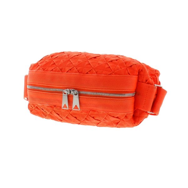 1240004030261 2 Bottega Veneta Intrecciato Waist Body Bag Orange