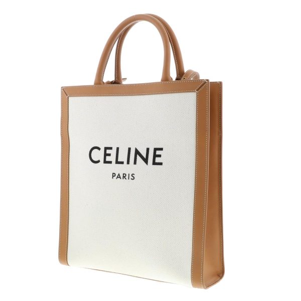 1240005026241 2 Celine Small Vertical 2way Cover Tote Bag Ivory