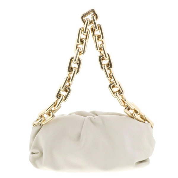 1240005026862 1 Bottega Veneta The Chain Pouch Shoulder Messenger Bag Ivory