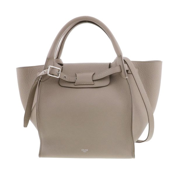 1240005027359 1 Celine Small Handbag Big Bag Beige Calfskin